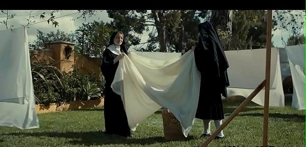  Lesbian nun gets fingered